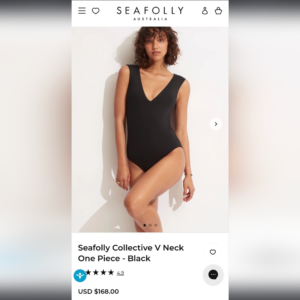 Seafolly Collective V Neck One Piece